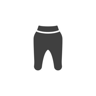 Bebek çocuk pantolon vektör simgesi