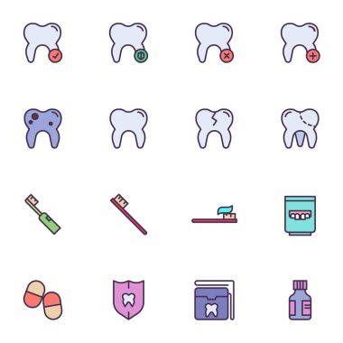 Mobil uygulama ve web tasarımı için doğrusal biçim simgeleri kümesi, basitçe vektör illüstrasyonuName     