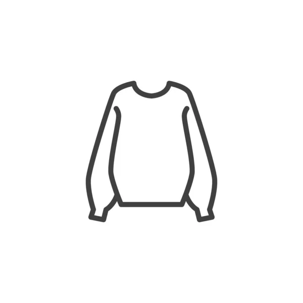 Jersey femenino línea icono — Vector de stock