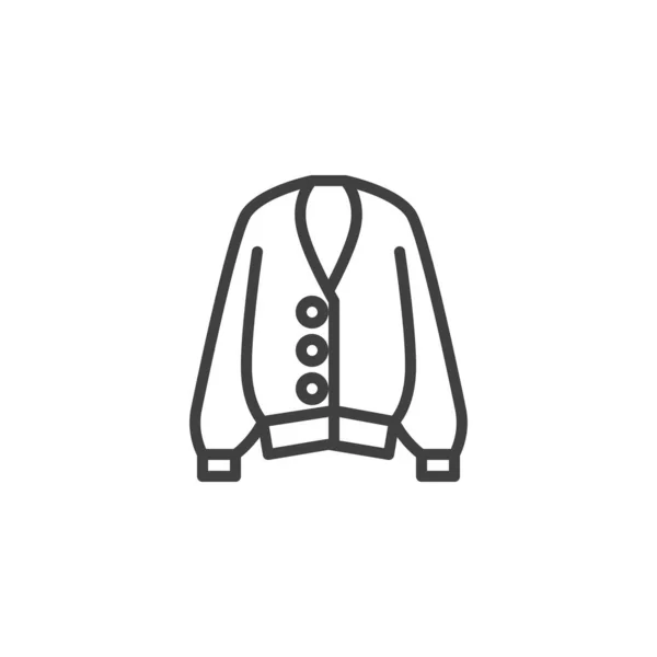 Jersey femenino línea icono — Vector de stock