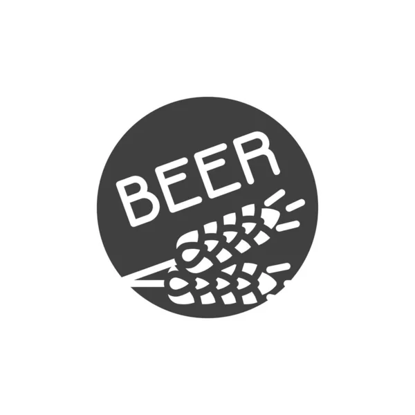 Malt öl tecken vektor ikon — Stock vektor