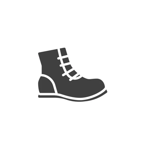 Womens boot shoe vector icon — Stock Vector