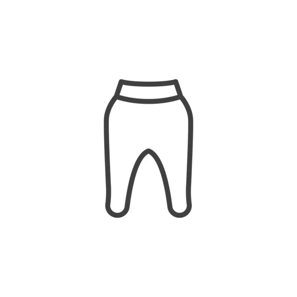 Baby boy kalhoty řádek ikona — Stockový vektor