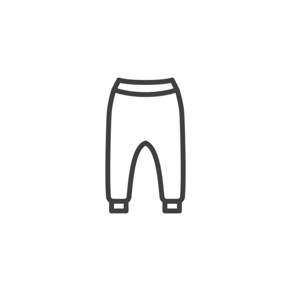 Bambino ragazzo pantaloni linea icona — Vettoriale Stock