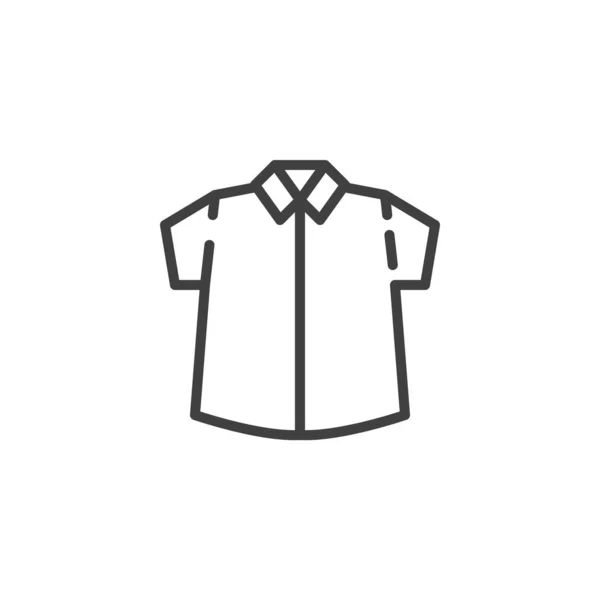 Pojke t-shirt line ikon — Stock vektor