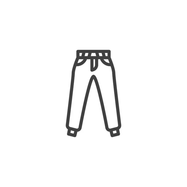 Pantolon çizgisi simgesi — Stok Vektör