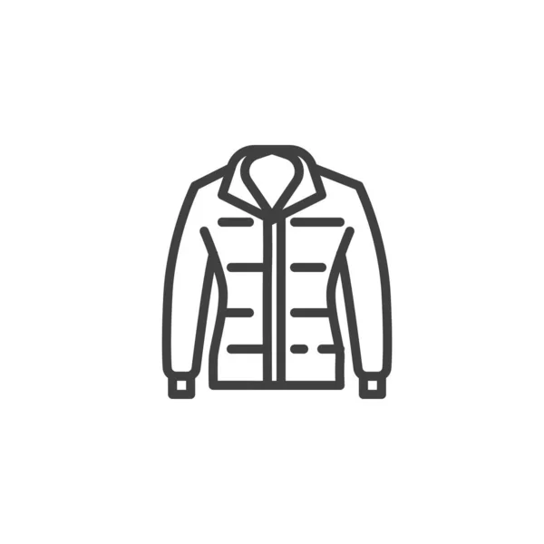 Erkek ceketi çizgisi simgesi — Stok Vektör