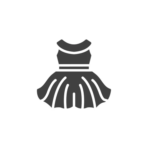 Baby meisje jurk vector pictogram — Stockvector