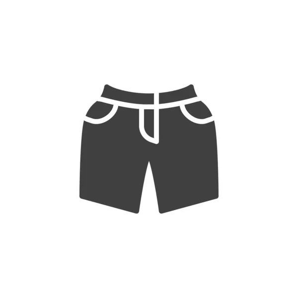 Pantalones cortos vector icono de los hombres — Archivo Imágenes Vectoriales