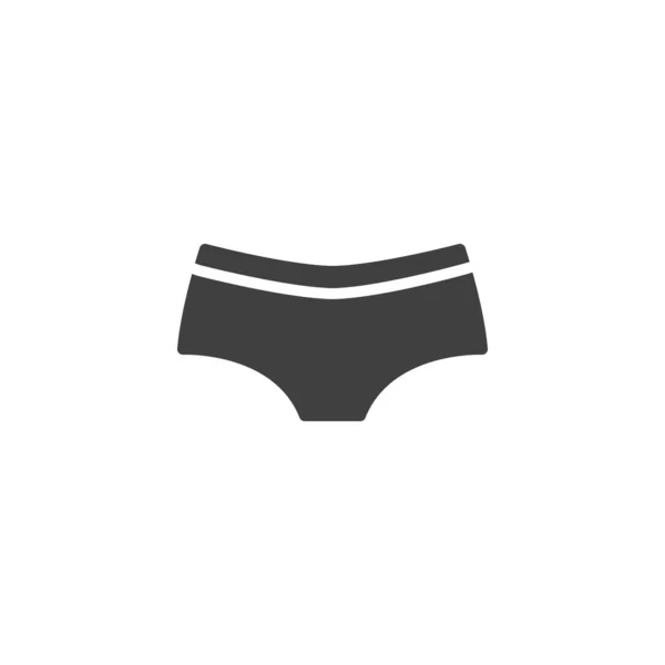 Pantalones de ropa interior vector icono — Archivo Imágenes Vectoriales