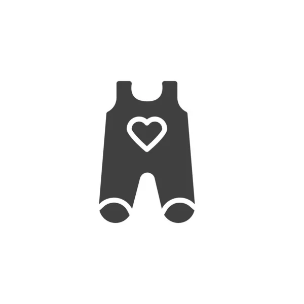Copertina per neonati con icona vettoriale del cuore — Vettoriale Stock