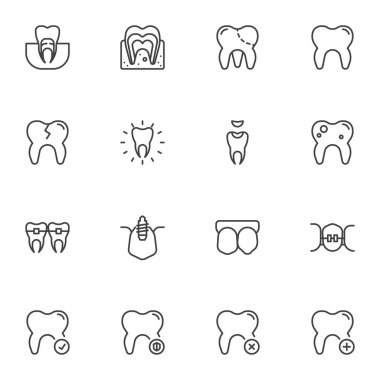 Mobil uygulama ve web tasarımı için doğrusal biçim simgeleri kümesi, basitçe vektör illüstrasyonuName     