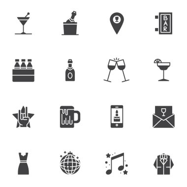 Mobil uygulama ve web tasarımı için doğrusal biçim simgeleri kümesi, basitçe vektör illüstrasyonuName     