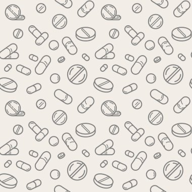 uyuşturucular sorunsuz arka plan, basitçe vektör illüstrasyonu   