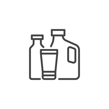 plastic tare icon, simply vector illustration   