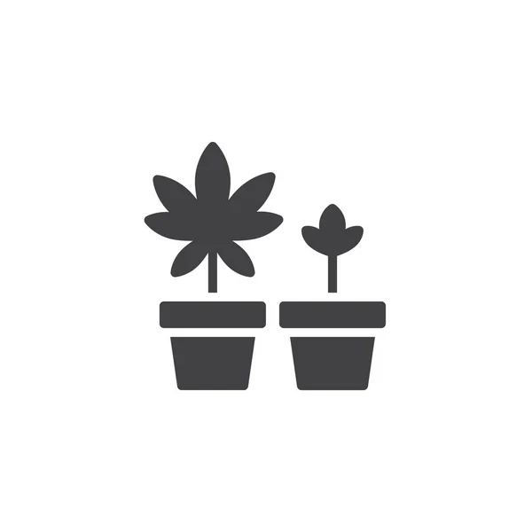 Concepto Cannabis Medicinal Signo Estilo Lineal Para Concepto Móvil Diseño — Archivo Imágenes Vectoriales