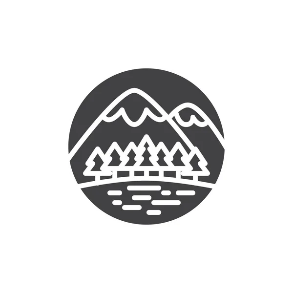 Mountains Icon Simply Vector Illustration — 스톡 벡터