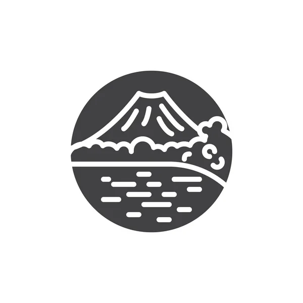 Ikona Górska Prostu Ilustracja Wektora — Wektor stockowy