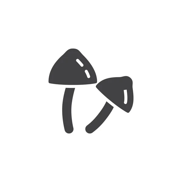 Mushrooms Icon Simply Vector Illustration — Stock Vector