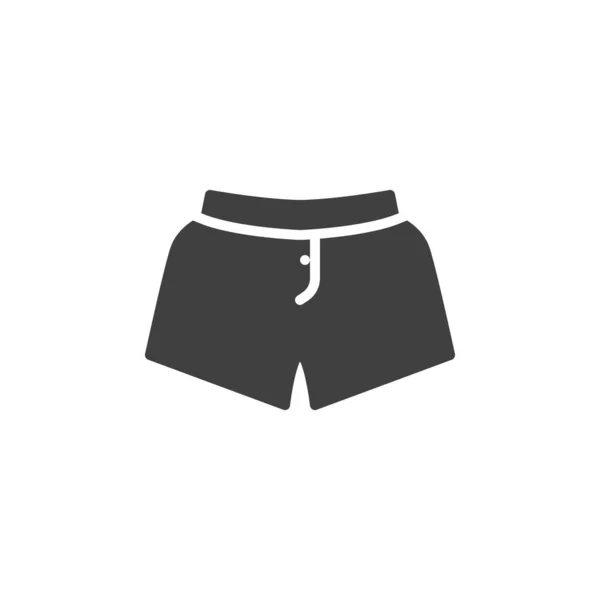 Beach Shorts Vetor Ícone Sinal Plano Cheio Para Conceito Móvel —  Vetores de Stock