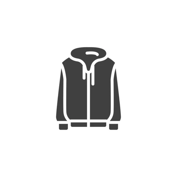 Sudadera Con Capucha Vector Icono Signo Plano Lleno Para Concepto — Vector de stock