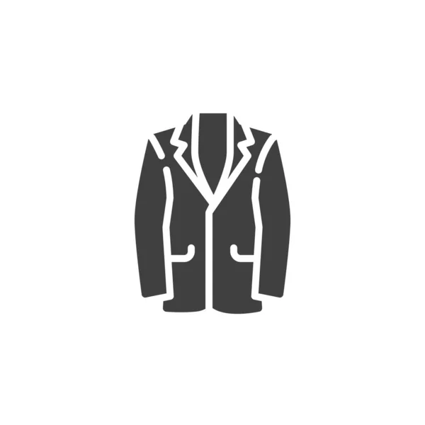 Ανδρικό Σακάκι Διάνυσμα Εικονίδιο Σακάκι Γεμισμένο Επίπεδο Σήμα Για Την — Διανυσματικό Αρχείο