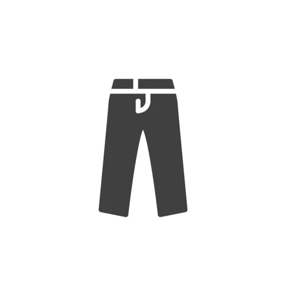 Hombre Pantalones Vector Icono Signo Plano Lleno Para Concepto Móvil — Archivo Imágenes Vectoriales