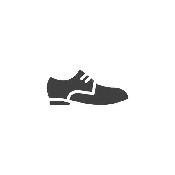 Elegante Hombre Zapatos Vector Icono Signo Plano Lleno Para Concepto — Vector de stock