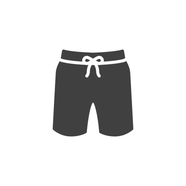 Icona Vettoriale Dei Pantaloncini Spiaggia Segno Piatto Riempito Concetto Mobile — Vettoriale Stock