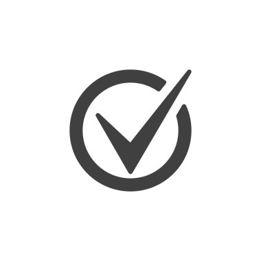 Onay onay işareti vektör simgesi