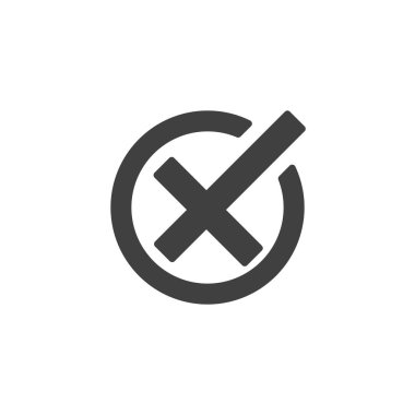 Negatif geribildirim vektör simgesi