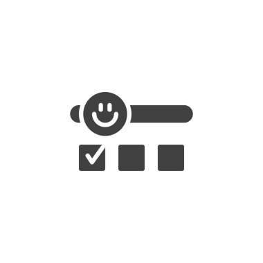 Positive feedback rating vector icon