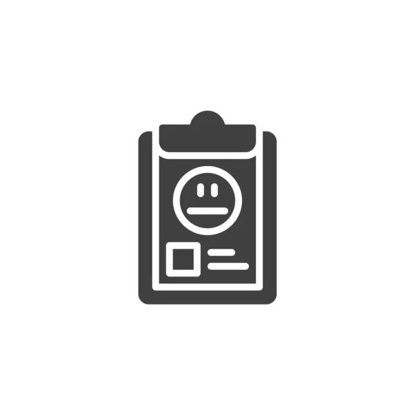 Customer feedback document vector icon — Wektor stockowy