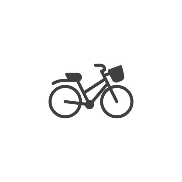 Fietsvector Icoon Gevuld Plat Bord Voor Mobiel Concept Webdesign Fiets — Stockvector