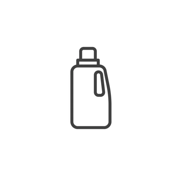 Icona Linea Bottiglia Detergente Segno Stile Lineare Concetto Mobile Web — Vettoriale Stock