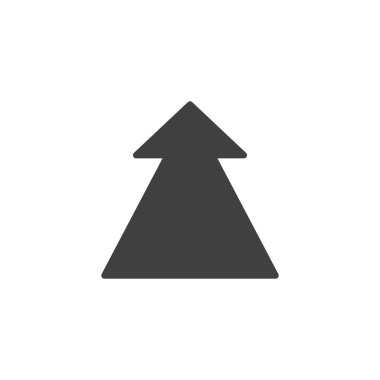 Yukarı ok vektör simgesi