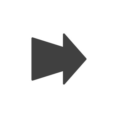 Sağ taraf ok vektör simgesi