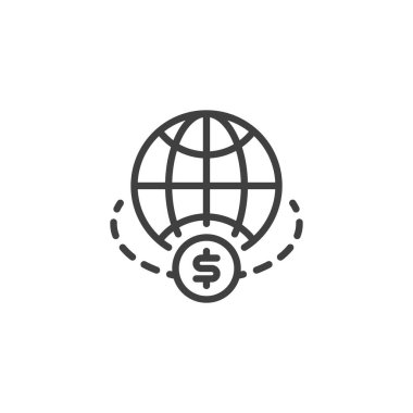 Genel para aktarım çizgisi simgesi