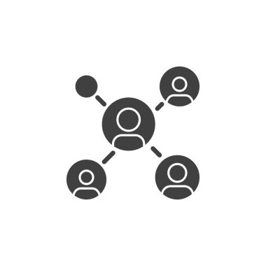 Millet, iletişim vektör simgesi. Topluluk mobil konsept ve web tasarımı için düz tabela doldurdu. İnsanlar ağ bağlantısı simgesi. Sembol, logo çizimi. Vektör grafikleri