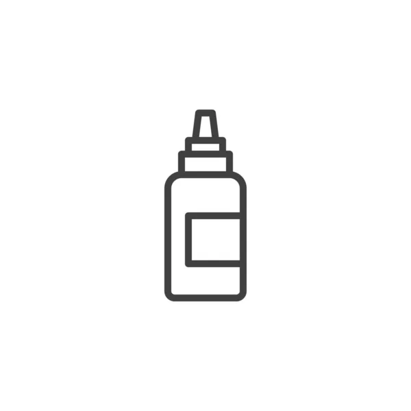 Μουστάρδα Εικονίδιο Γραμμή Μπουκάλι Γραμμικό Στύλ Για Mobile Concept Και — Διανυσματικό Αρχείο