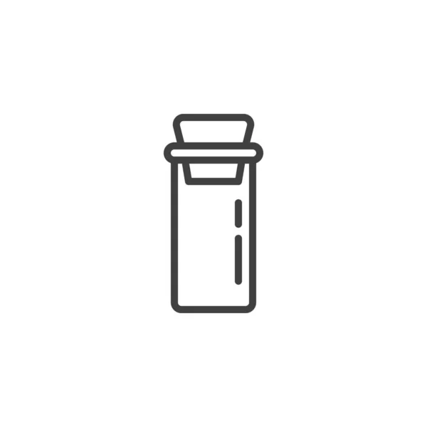 Würze Flasche Linie Symbol Lineares Stilschild Für Mobiles Konzept Und — Stockvektor