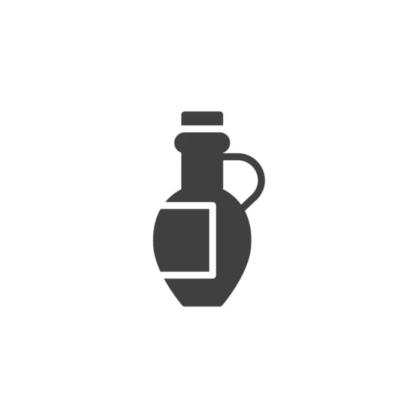 Векторна Піктограма Пляшки Олії Заповнений Плоский Знак Мобільної Концепції Веб — стоковий вектор