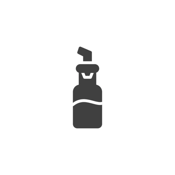 Hot Chilli Oil Vector Icon Vyplněný Plochý Znak Pro Mobilní — Stockový vektor