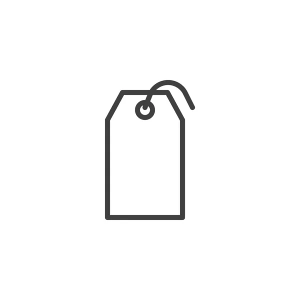 Preisschild Zeilensymbol Lineares Stilschild Für Mobiles Konzept Und Webdesign Leere — Stockvektor