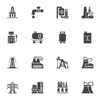 Petrol endüstrisi vektör simgeleri belirlendi