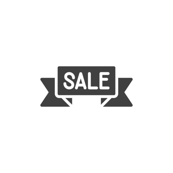 Sale Promotion Ribbon Vektor Symbol — Stockvektor