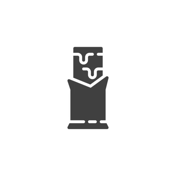 Ikona Wektora Lodów Czekoladowych Wypełnione Płaski Znak Dla Koncepcji Mobilnej — Wektor stockowy