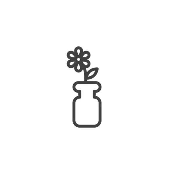 꽃봉오리 아이콘으로 바가지를 모바일 디자인을 스타일 아이콘의 그래픽 — 스톡 벡터