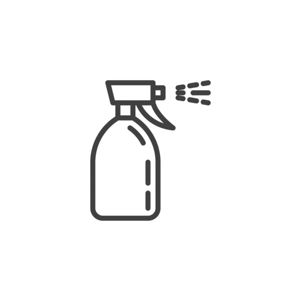 Disinfectant Spray Bottle Line Icon Linear Style Sign Mobile Concept — Stock Vector