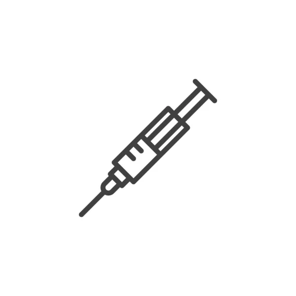 주사기 아이콘 모바일 디자인을 스타일 Syringe 아이콘 그래픽 — 스톡 벡터